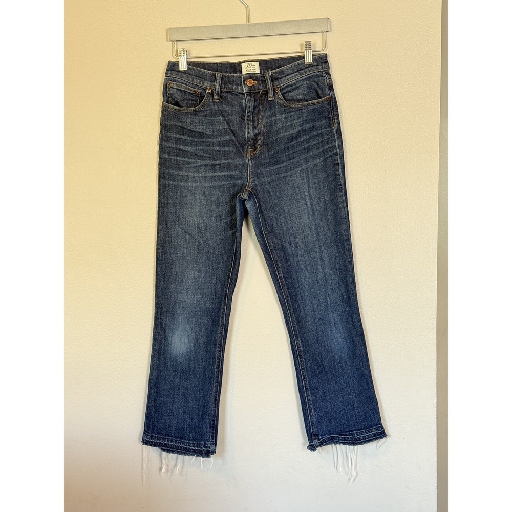 J. Crew Women's Jeans Billie Demi Boot Crop Blue Size 28